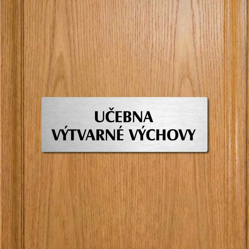 Učebna výtvarné výchovy, 200x66mm, zlatá popiska s rámečkem